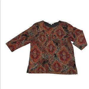 JM Collection Jewel-tone Top